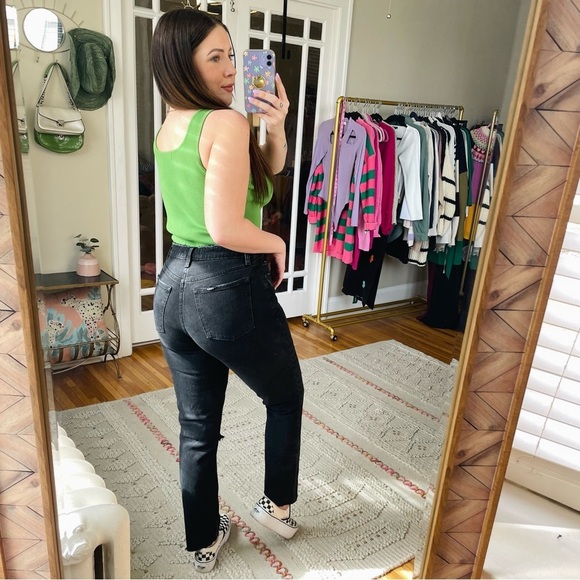 Abercrombie & Fitch Curve Love Distressed Jeans black - Picture 7 of 9